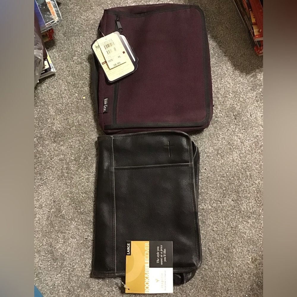 Book and Bible bag covers. Medium and XL NEW